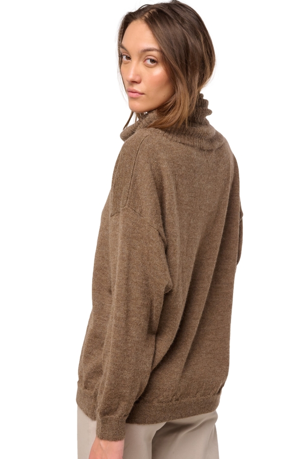 Baby Alpaga pull femme col roule tanis naturel 2xl